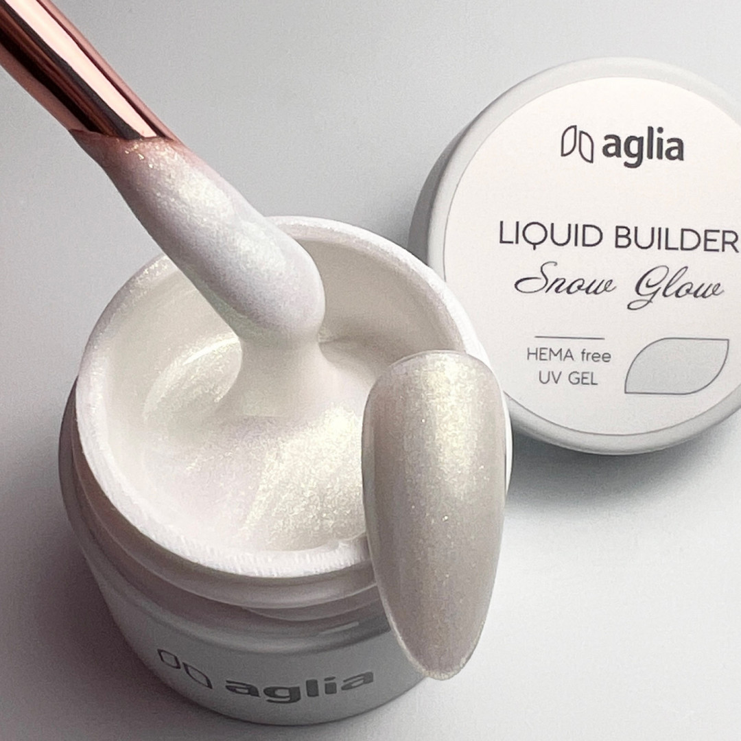 LIQUID BUILDER Snow Glow - builder UV gel HEMA FREE