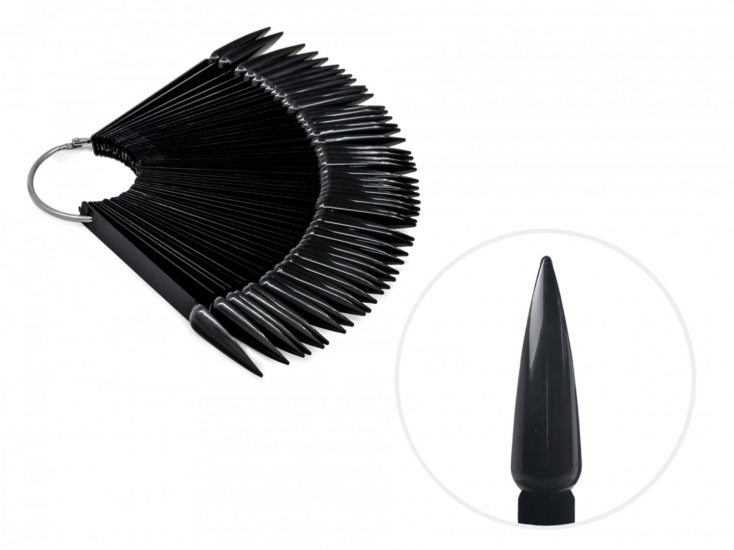 FAN STILETTO Black