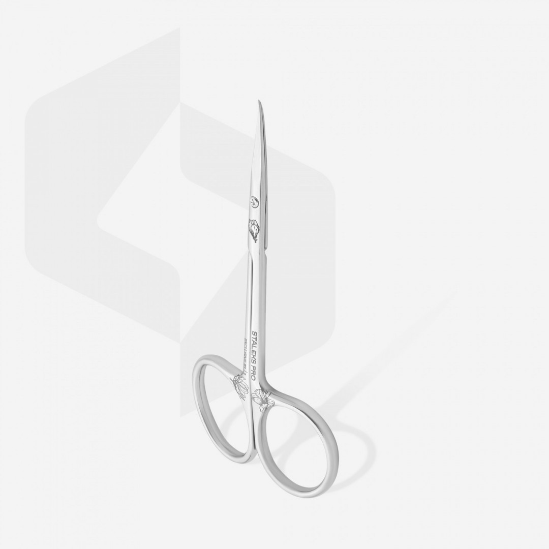 STALEKS PRO EXKLUSIVE SX-21/1 MAGNOLIA Professional cuticle scissors  with hook
