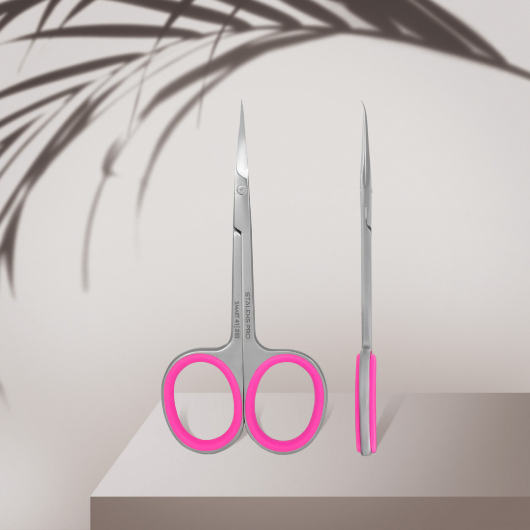STALEKS PRO SMART SS-41/3 Professional cuticle scissors with hook